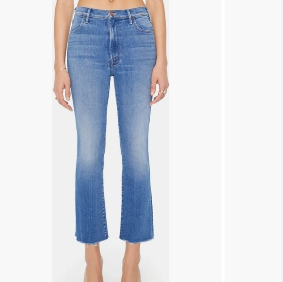 MOTHER Denim The Hustler Ankle Fray Jeans